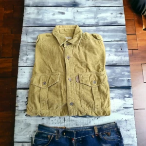 Burberry brit camicia uomo velluto a coste brand di lusso tag in pelle tg.XS - Foto 1 di 7