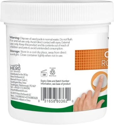 VETS BEST Vet's Best Natural Eye Cleansing Wipes for Dogs 100 Disposable Wipes FAST P&P