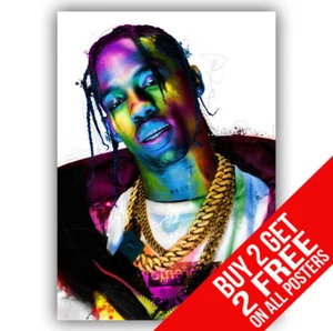 TRAVIS SCOTT ASTROWORLD POSTER ART PRINT A4 A3 SIZE -BUY 2 GET ANY 2 FREE - Picture 1 of 1