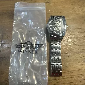 Orologio Meccanico Uomo Winner Breakthrough Design Triangolo Acciaio Inox - Foto 1 di 10
