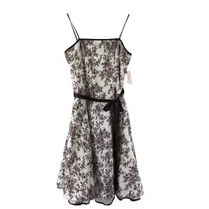 Dress Barn Women’s Printed Brown/white Dress Size 10 - Picture 1 of 12