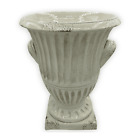 Jar Empire, H 33 And Ø 9 13/16In Ca. White Antique With Effect Craquelè