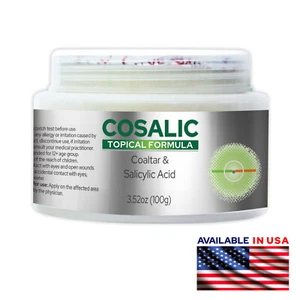 Pomada Cosalic 100 g/3,52 oz con alquitrán de hulla y ácido salicílico para psoriasis, eccema. - Imagen 1 de 15