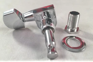 Squier by Fender Single Chrome Guitar 1 One Pin Tuning Machine Tuner Replacement - Picture 1 of 3