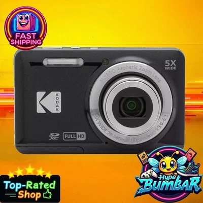 Kodak Pixpro FZ55 Digitalkamera Schwarz 16MP 1080p Full HD Video 5-Fach Zoom Neu - Bild 1 von 4