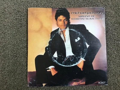 Michael Jackson Wanna Be Startin' Somethin' 7" Vinyl UK 1983 Epic Single - Image 1 of 4