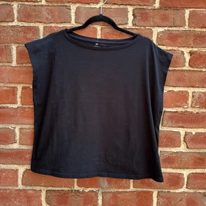 Eileen Fisher Boxy-Top mit Bateau-Ausschnitt schwarz Damen XXS neu ohne Etikett - Bild 1 von 9