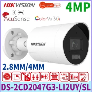 Hikvision DS-2CD2047G3-LI2UY/SL 4MP Acusense Hybrid Light Bullet IP Kamera+Mic - Picture 1 of 3