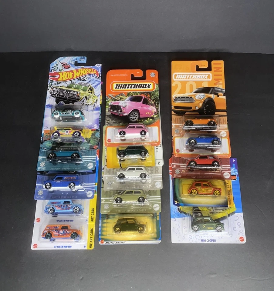Hot Wheels Mini Cooper Morris Mini Mini Countryman Mini Van Lot Of 16 - Image 1 of 4