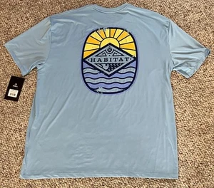 Hooey Sunnyside Habitat Azure Blue Short Sleeve T-Shirt Men’s XXXL 3XL - Picture 1 of 6