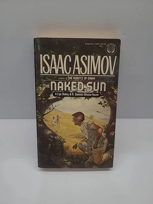 The Naked Sun Paperback Book Isaac Asimov Vintage 80's  - Image 1 of 4
