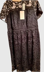 RIVER ISLAND Plus Size Black Lace Dress S20 RRP £90 BNWT. Wedding, Occasion - Picture 1 of 6