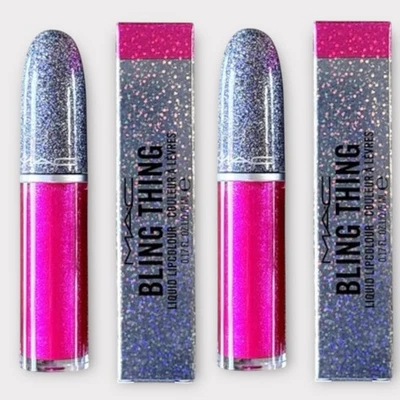 MAC Bling Thing (x2) COMMOTION MOTION Liquid Lipcolour Lip Color LIMITED EDITION - Image 1 of 4