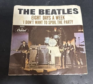 Beatles Eight Days A Week Capitol 5371 45rpm 1965 West Coast Los Angeles Press - Picture 1 of 4