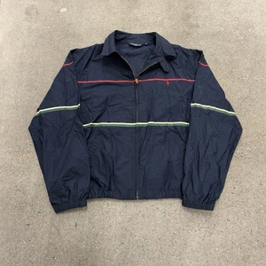 Vintage Polo Ralph Lauren Striped Harrington Jacket Size Large - Picture 1 of 7
