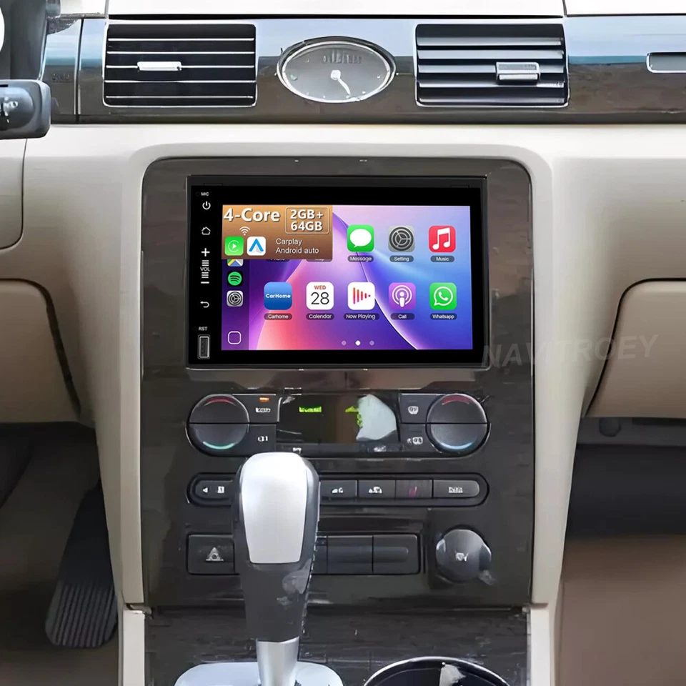 Radio estéreo GPS para automóvil Apple Carplay Android 15 para Mercury Montego 2005 2006 2007 Foto 1 de 4