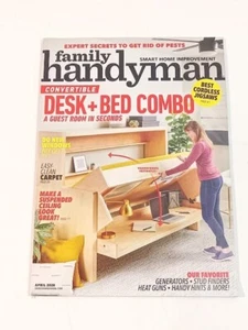 Family Handyman Magazine April 2020 Desk & Bed Combo DIY Home Improvement - Picture 1 of 4