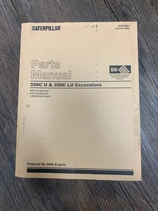 CAT 320C U & 320C LU EXCAVATORS COMPLETE PARTS BOOK - Picture 1 of 2