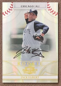 2008 Donruss Threads Gold Autograph Jack Egbert Rookie /100 White Sox #112 - Picture 1 of 2