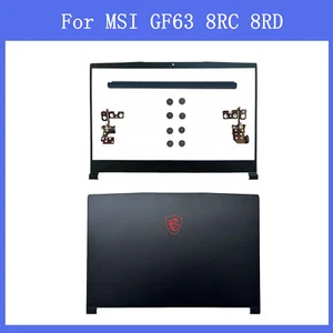 New for MSI GF63 GF63VR 8RC 8RD MS-16R1 MS-16R4 Back Cover + Bezel +Hinges US - Picture 1 of 12