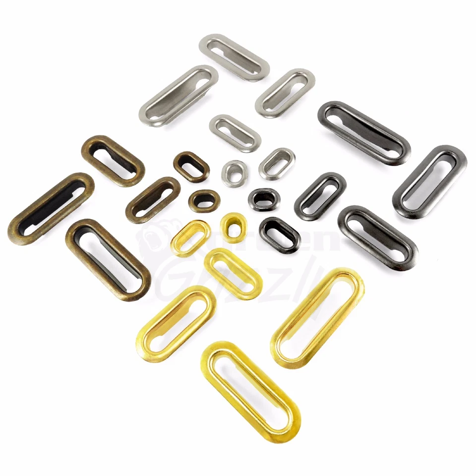 Solid brass Oval shaped Eyelets Grommets with Washers - image 1 of 1