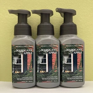 (3) Bath & Body Works MAHOGANY APPLE Gentle Foaming Hand Soap 8.75oz NEW - Picture 1 of 2