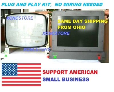 XCNCSTORE PLUG AND PLAY RETROFIT MAZAK QT20 LATHE MDT1283B CRT DIRECT LCD MONITOR SCREEN