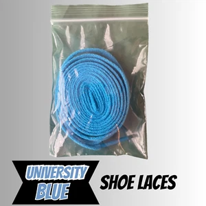 Premium flache Schuhschnürsenkel Ersatz für Air Jordan 1, 4 Air Force Dunk-UNC BLAU - Bild 1 von 4