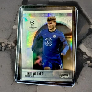 2021 Topps Chrome Stadium Club Timo Werner Refractor Championship Contributions2 - Picture 1 of 2