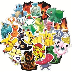 50pcs Assorted Pokemon Vinyl Decal Stickers - Picture 1 of 6