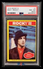 1979 Rocky II #1 Meet "Rocky"- Rocky Balboa (RC) Rookie Card - PSA 8 (OC) NM-MT