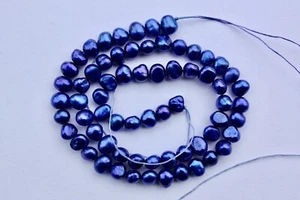 50B AAA Zuchtperlen Strang Süßwasser Perlenschmuck 6-7mm Halsketten barock vbvbn - Bild 1 von 3