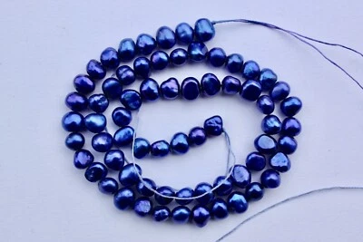 50B AAA Zuchtperlen Strang Süßwasser Perlenschmuck 6-7mm Halsketten barock vbvbn - Bild 1 von 3