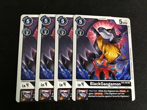 Digimon TCG - Common - BlackGaogamon - BT5-064C - Black Card Playset! - Picture 1 of 1