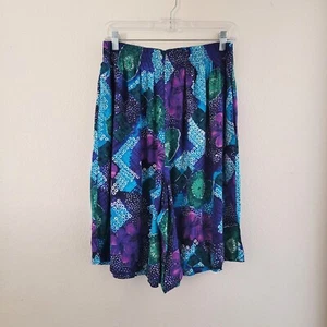 Basic Editions Floral Print Shorts Size 18W - Picture 1 of 6