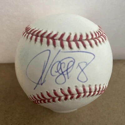 Javier Vazquez AUTOGRAPHED OMLB Selig Baseball NEW YORK YANKEES - JSA - Image 1 of 3