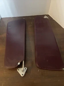 Right Sun visor Chrysler Lebaron Dodge 600 Convertible 1984 1985 1986 Maroon - Picture 1 of 2