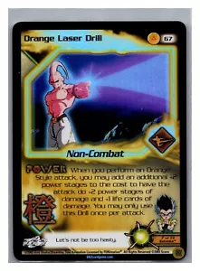 1x DBZ CCG TALADRO LÁSER NARANJA 67 HOLO FOIL POCO COMÚN FUSIÓN SAGA LIMITED - Imagen 1 de 1