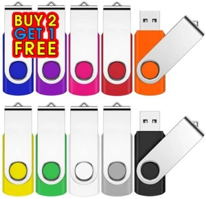 Memory Stick USB 2.0 High Speed 32/64/128/256/512GB Flash Pen Drive - TV/PC/MAC - Picture 1 of 22