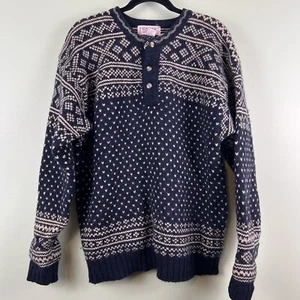 Heather & Tweed Gr. XL Herren grün Wollmischung Fair Isle Pullover Sweater - Bild 1 von 5