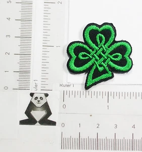 Bügelbild Patch Applikation - Kühn Kleeblatt 1 1/2" hoch (38 mm) - Bild 1 von 1