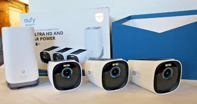 Eufy S330 EufyCam 3 4K Wireless 3-Cam Kit Solar Panel (T88721W1) - Image 1 of 4