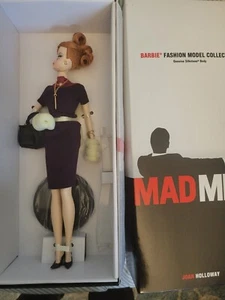 MUÑECA BARBIE MAD Men JOAN Holloway Silkstone 2010 etiqueta dorada mattel en caja original - Imagen 1 de 7