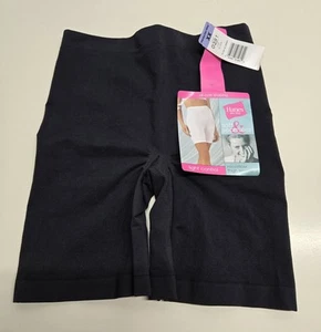 Hanes Her Way Microfiber Thigh Slimmer Shapewear Short Women’s 2X Black NWT - Picture 1 of 8