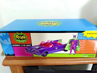 Фигурка Batman 66 Classic TV Batmobile & The Joker Gold Label игрушки McFarlane подарок - Изображение 1 из 4