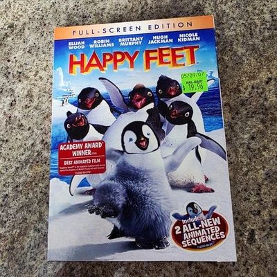 Happy Feet (Full Screen Edition) DVD Childrens Movie Free Shipping - Image 1 of 4