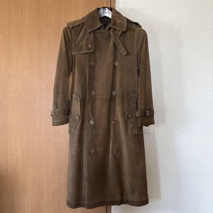 Trench cappotto Ralph Lauren pelle scamosciata taglia 2 - Foto 1 di 24