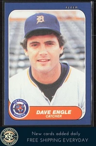 Dave Engle 1986 Fleer Update #U-39 Detroit Tigers - Picture 1 of 2