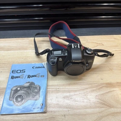 Пленочная зеркальная камера Canon EOS Rebel G 35 мм только корпус отличное состояние с рабочей крышкой корпуса! - Изображение 1 из 4