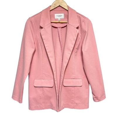 Liverpool Open Stretch Blazer Womens Large Pink Business Career Chic Feminine - Image 1 of 4